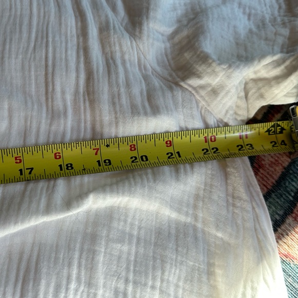 Chico’s white cotton gauze shift dress lined size 3 L - Picture 5 of 10